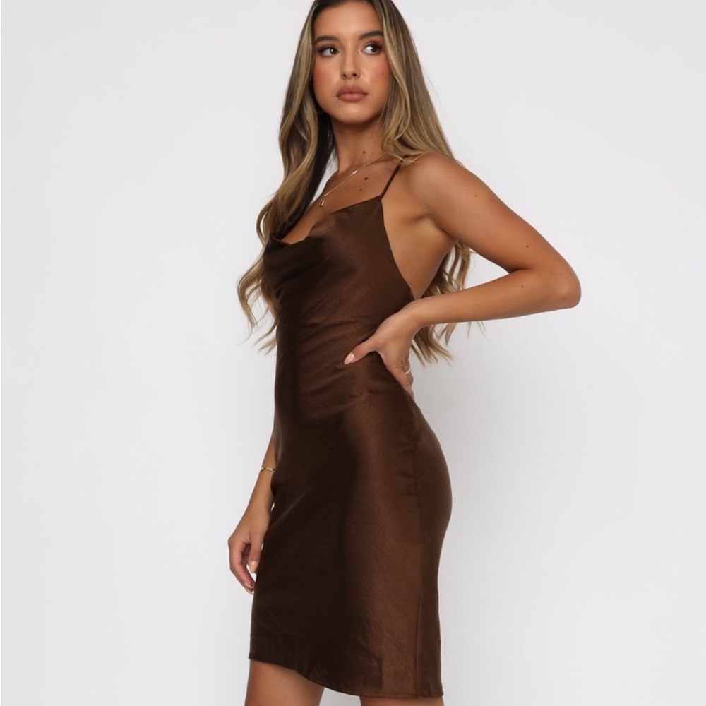 An obsession midi dress chocolate